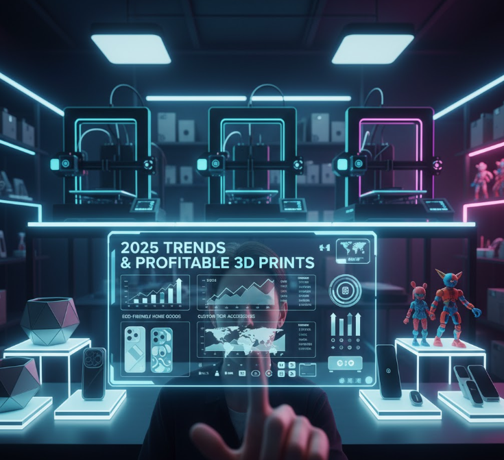 3D Yazıcı ile Üretilebilecek En Karlı Ürün Fikirleri – 2025 Trendleri ve Satış Stratejileri